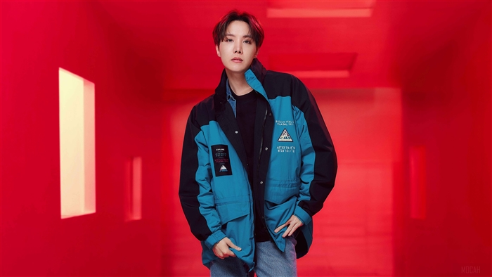 J Hope of BTS in Blue Jacket 4K