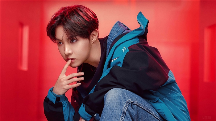 J Hope from BTS in Blue Jacket 4K