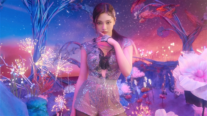 Ningning of Aespa in Futuristic Fantasy 4K