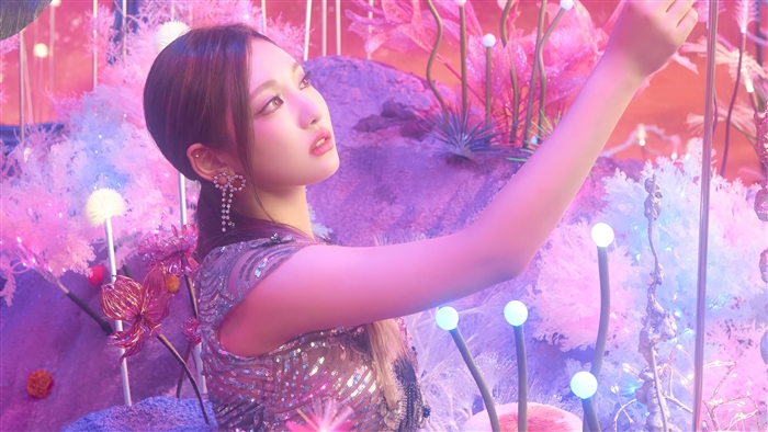 Ningning from Aespa in a fantasy setting 4K