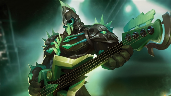 Wraith Lord 4K Character from PUBG Mobile Playing Guitar
