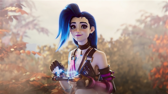 Jinx from League of Legends Wild Rift 4K