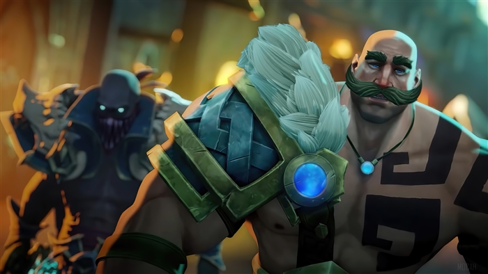 Braum and Pyke from Ruined King A League of Legends Story
