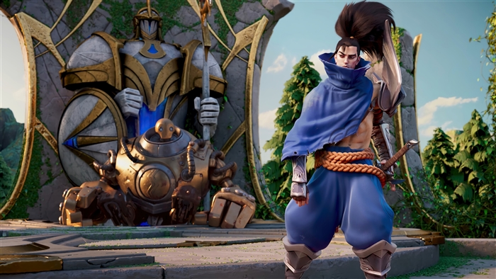 Yasuo and Blitzcrank from League of Legends Wild Rift 4K
