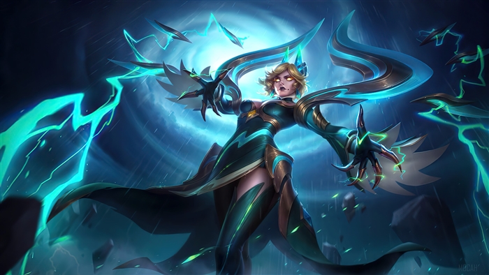 Eudora Emerald Enchantress Skin 4K Mobile Legends