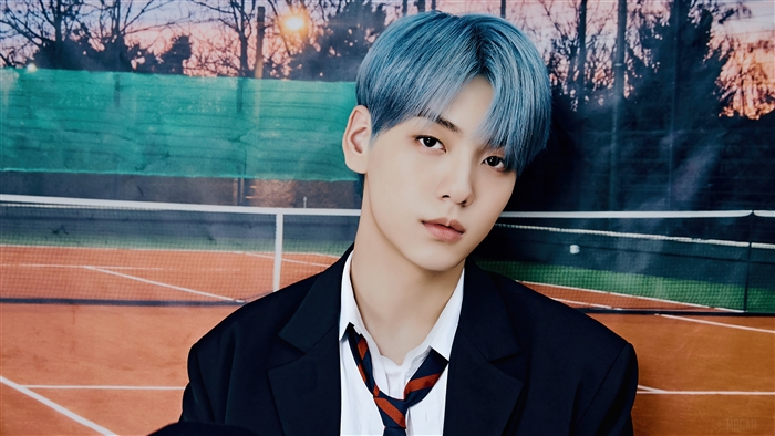 Soobin from TXT in a photoshoot