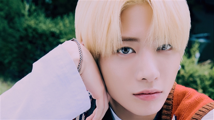 Taehyun from TXT in Blue Hour photoshoot