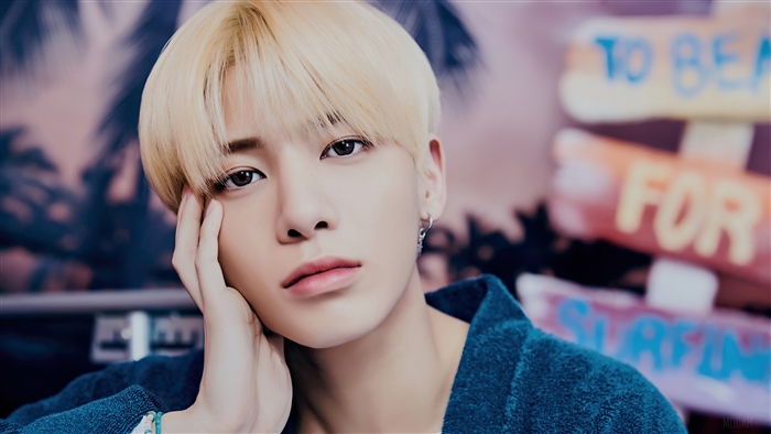 Taehyun from TXT in a photoshoot
