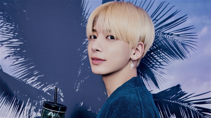 Taehyun from TXT in a photoshoot
