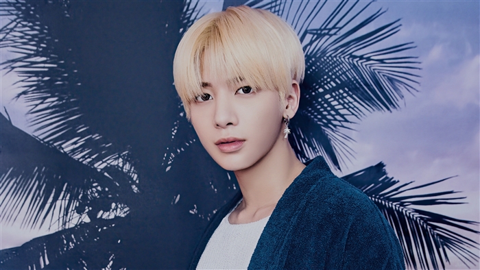 Taehyun from TXT in a photoshoot