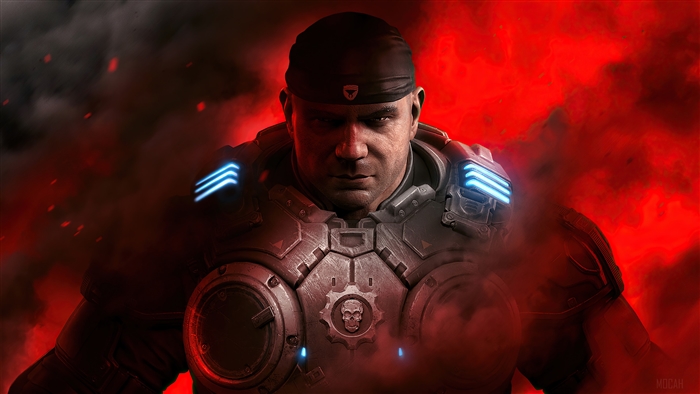 Marcus Fenix from Gears of War in 4K