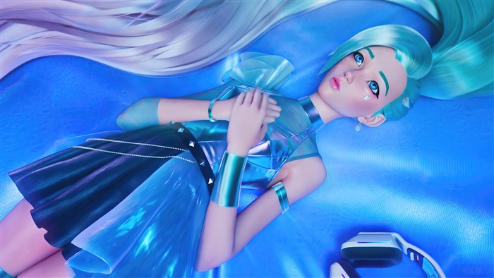 Seraphine KDA More All Out in Blue