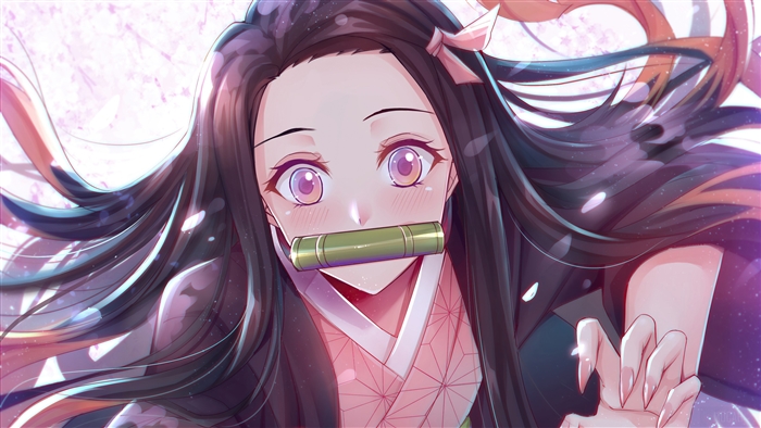 Nezuko Kamado from Demon Slayer Kimetsu No Yaiba 4K