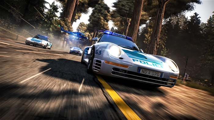 Need for Speed Hot Pursuit Remastered Police Cars and Helicopter