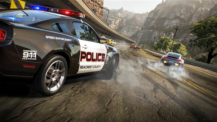 Need for Speed Hot Pursuit Police Chase 4K