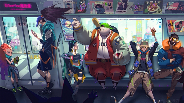 League of Legends Champs Group 4K Art