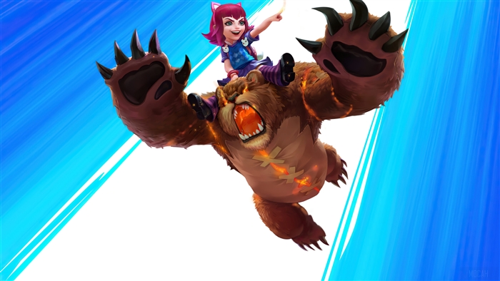 Annie and Tibbers from League of Legends Wild Rift 4K