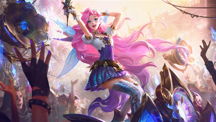 Seraphine from League of Legends Splash Art 4K