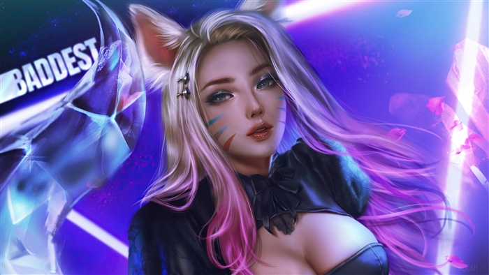 KDA Ahri The Baddest 4K Artwork