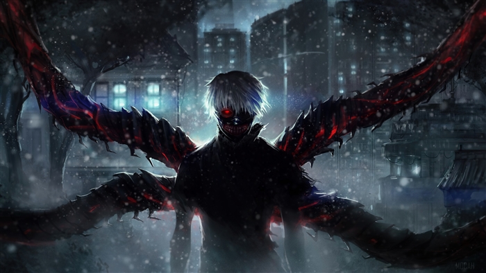 Ken Kaneki Dark Tokyo Ghoul 4K Artwork