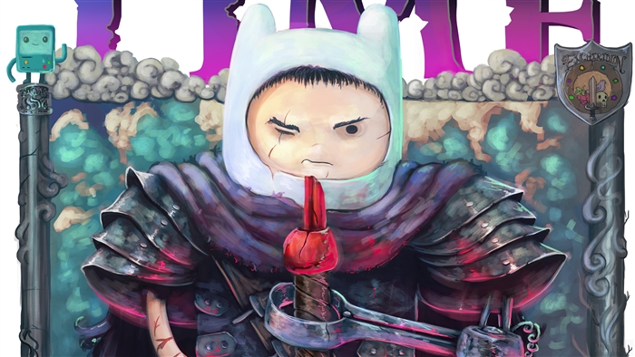 Finn from Adventure Time in Berserk Style 4K