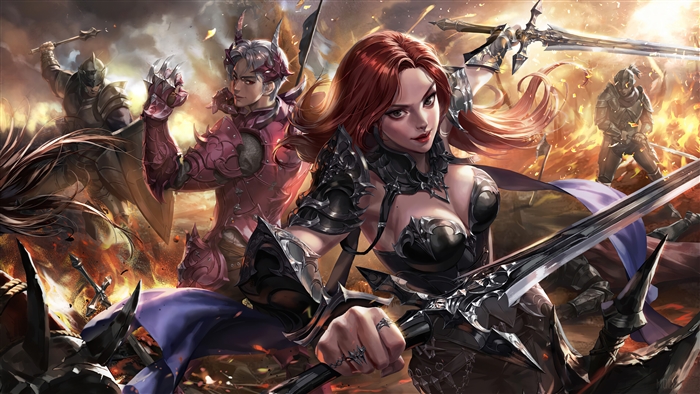 Epic Fantasy Warrior Battle 4K