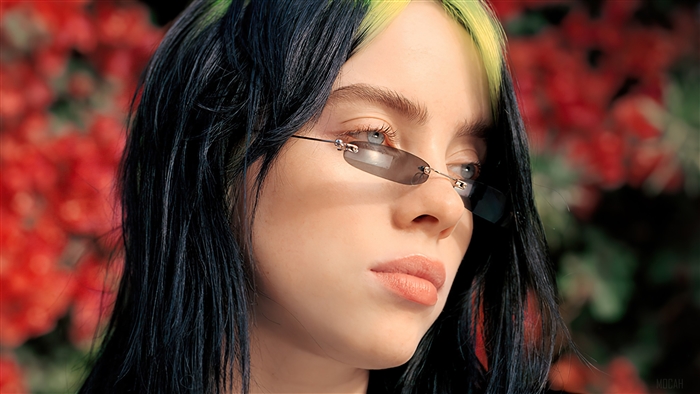 Billie Eilish wearing sunglasses