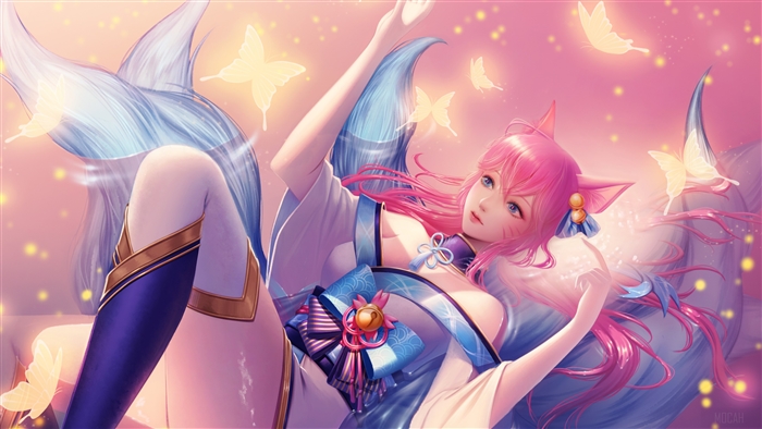 Ahri Spirit Blossom 4K Artwork