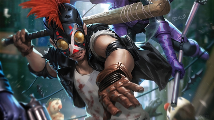 Clownhunter and Spoiler from DC Comics 4K
