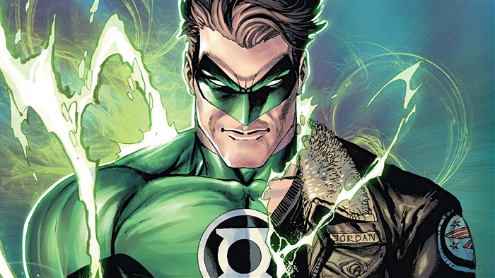 Green Lantern Hal Jordan with Glowing Power 4k