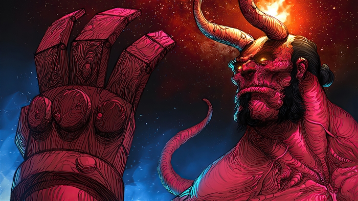 Hellboy with his Right Hand of Doom 4K