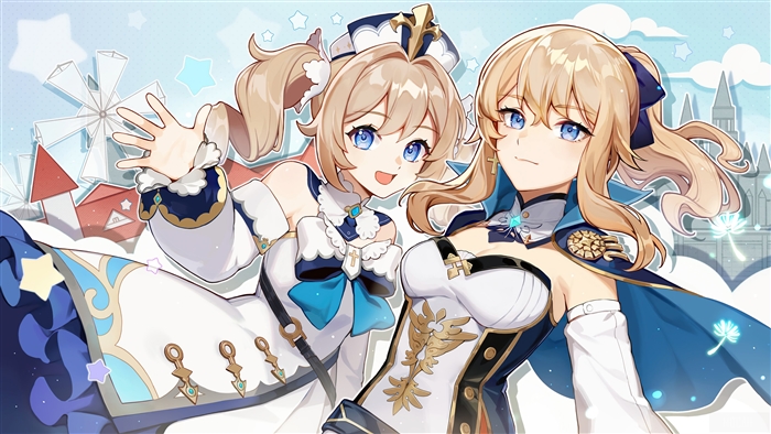Barbara and Jean from Genshin Impact 4K