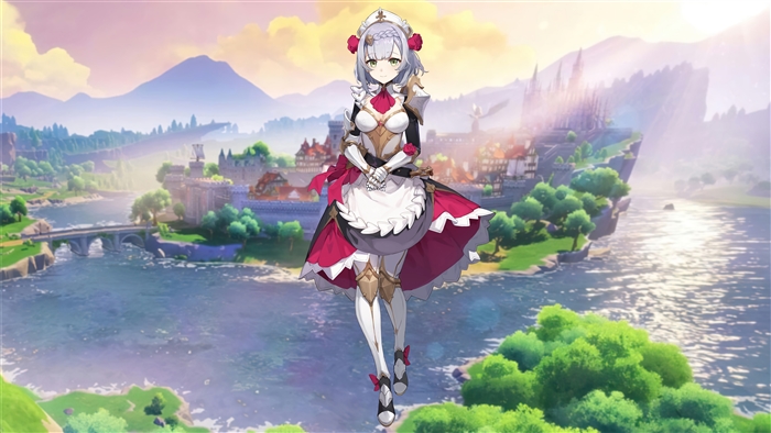 Noelle from Genshin Impact in Vibrant 4K