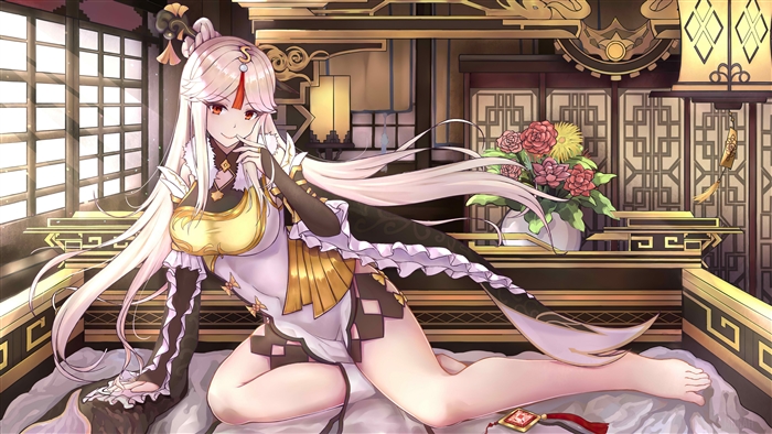 Ningguang from Genshin Impact in Elegant Pose 4K