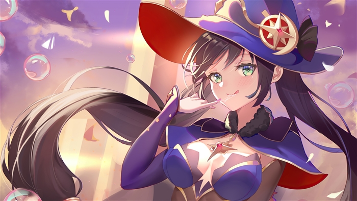 Mona from Genshin Impact in 4K