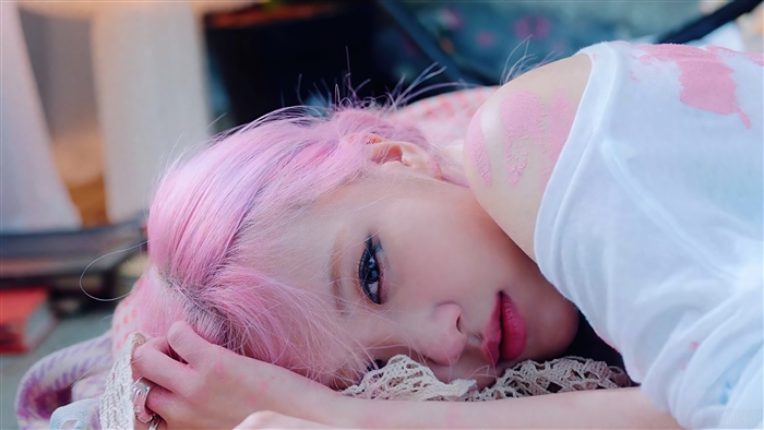 Rose from BLACKPINK with Pink Hair 4K