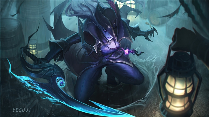 Diana from League of Legends in Dark Water