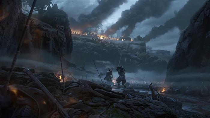 Ghost of Tsushima 4K Epic Samurai Battle Scene