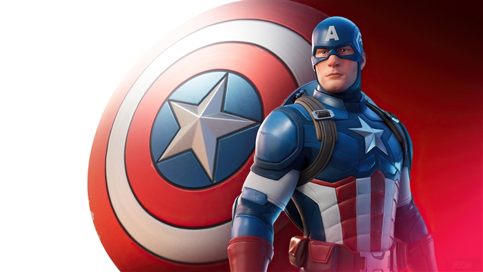 Captain America from Fortnite Battle Royale 4K
