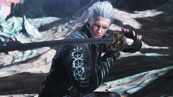 Vergil with Katana in Devil May Cry 5 4K