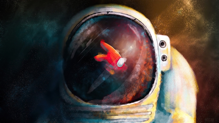 Among Us Astronaut Art 4K
