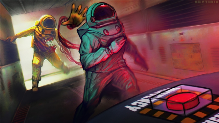 Among Us Intense 4K Emergency Button Scene