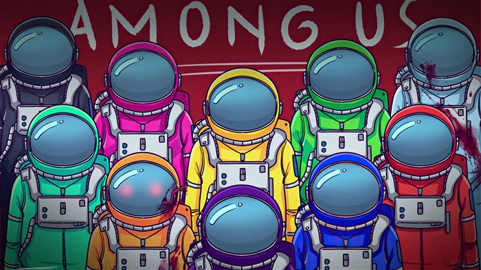 Among Us Colorful Crewmates 4K
