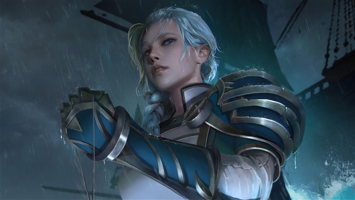 Jaina Proudmoore in Armor World of Warcraft 4K