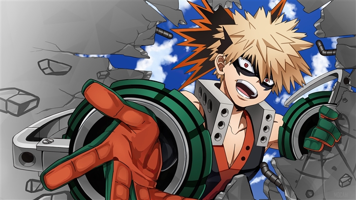 Katsuki Bakugo Action Pose My Hero Academia 4K