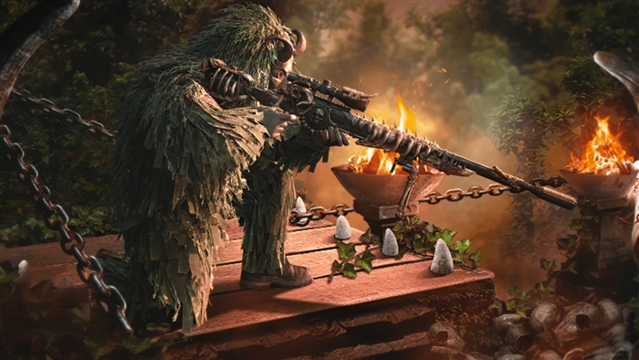 Call of Duty Mobile Sniper in Camouflage 4K