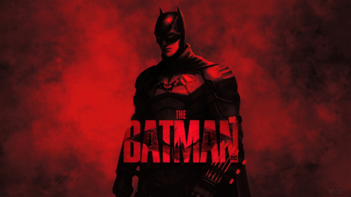 The Batman 2021 Dark Superhero in Red 4K