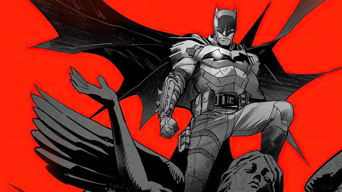 Batman from The Batman 2021 Movie Art 4K