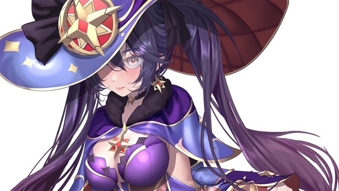 Mona from Genshin Impact in Magical 4K Artwork
