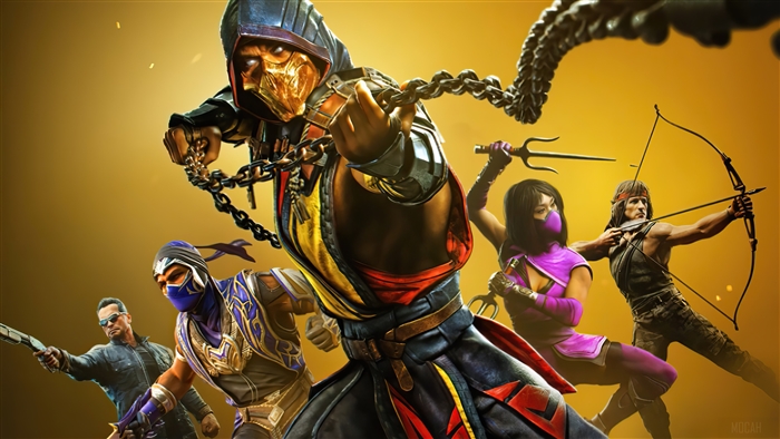 Scorpion and Mortal Kombat 11 Ultimate Characters 4K